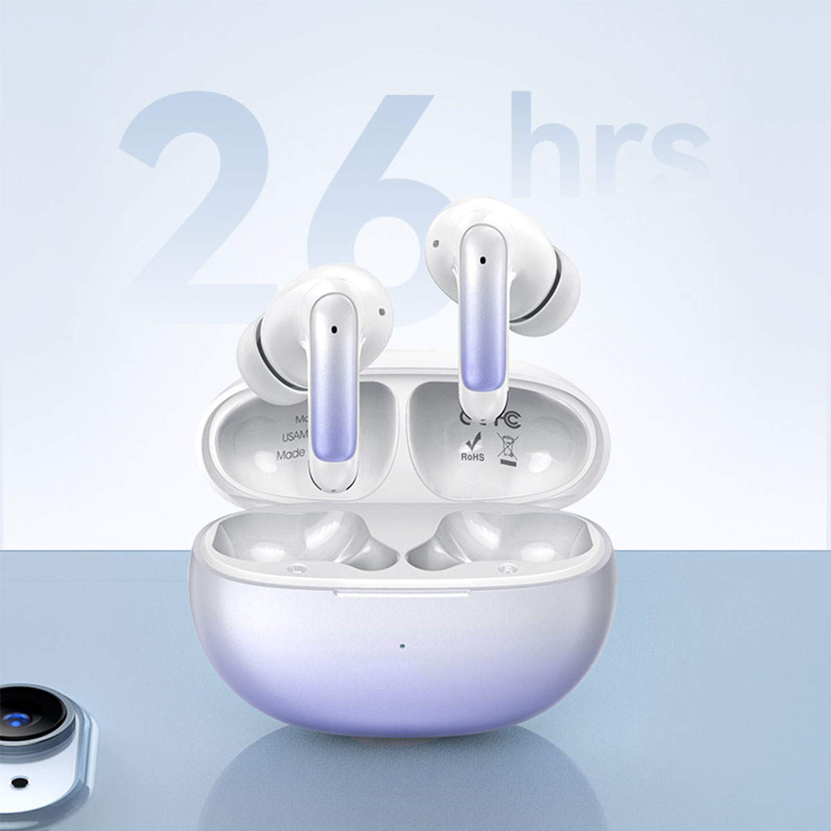 Noise-Canceling, Bluetooth-Kopfhörer Gaming Sport-Ohrhörer: Wasserdicht, Ultimative Bluetooth und BRIGHTAKE In-ear blau Farbverlauf mehr!,