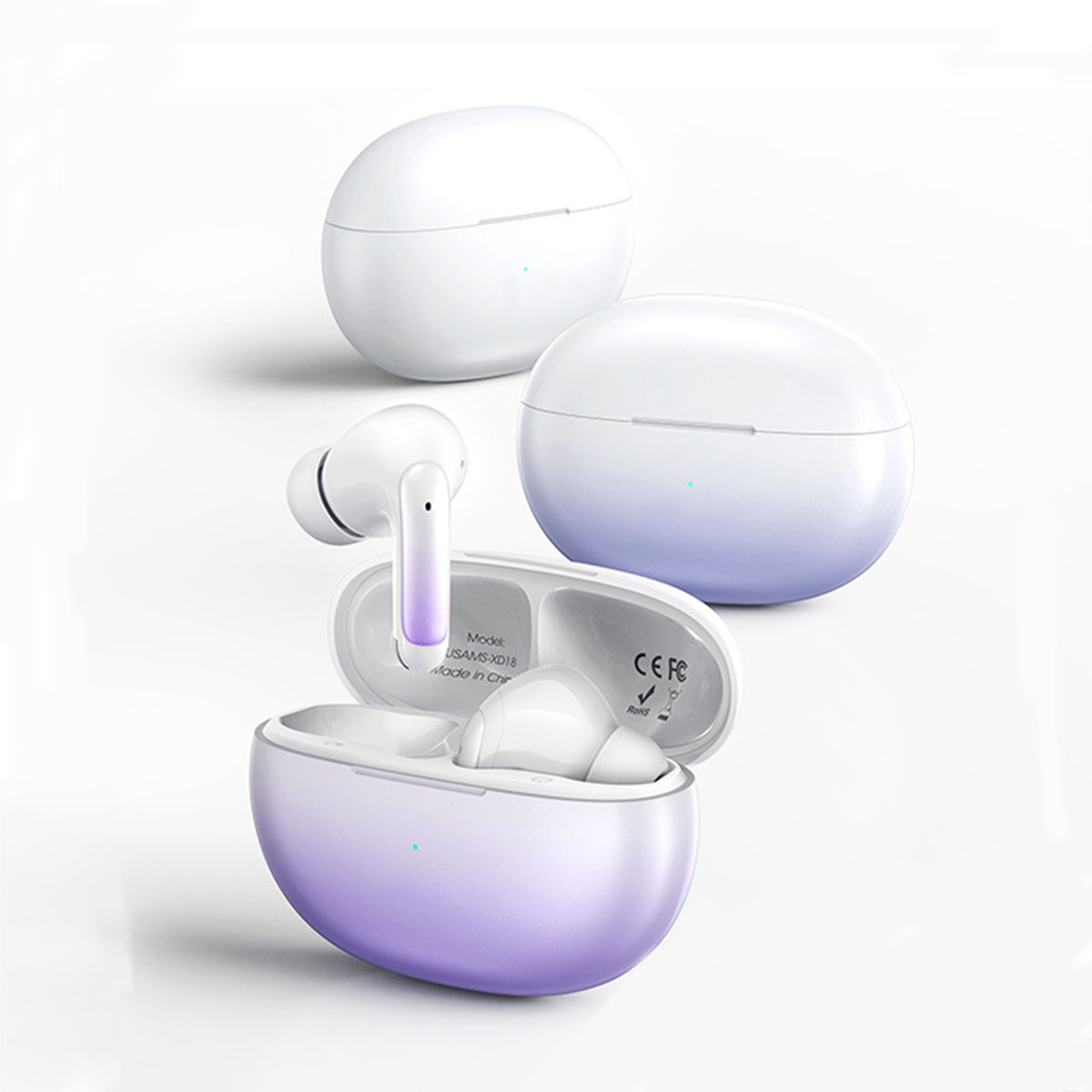 BRIGHTAKE Ultimative Bluetooth Sport-Ohrhörer: Wasserdicht, Bluetooth-Kopfhörer In-ear mehr!, weiß Gaming und Noise-Canceling