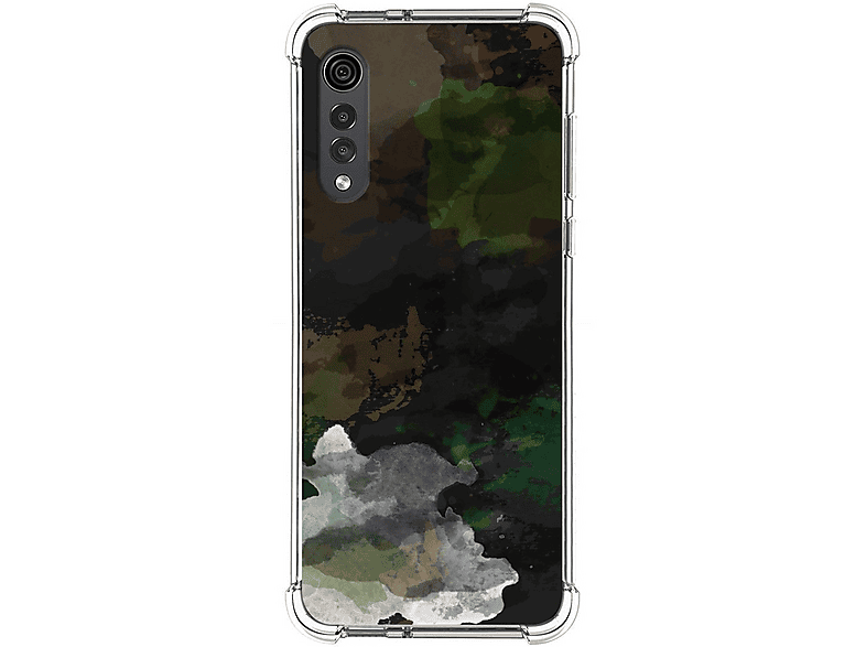 Tumundosmartphone Hülle Für LG Velvet 5G – Transparentes TPU-Gel Mit Hasen-Motiv, Kalt Gedruckt