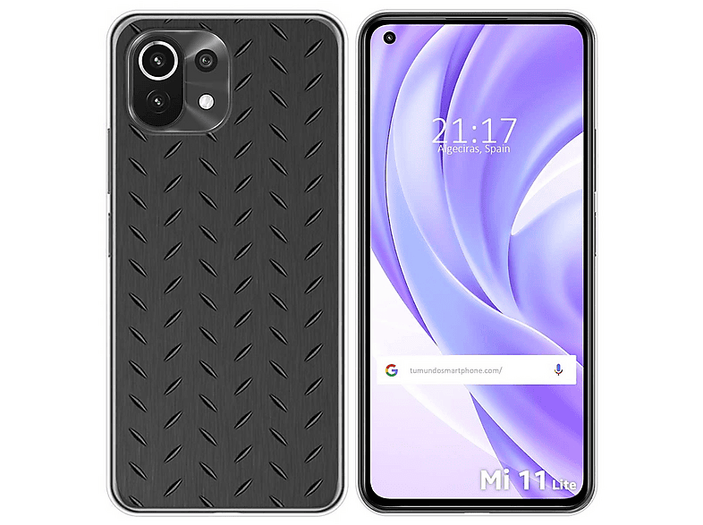 Capa Para Xiaomi Mi 11 Lite 4G / 5G / 5G NE Gato E Borboletas De Vidro