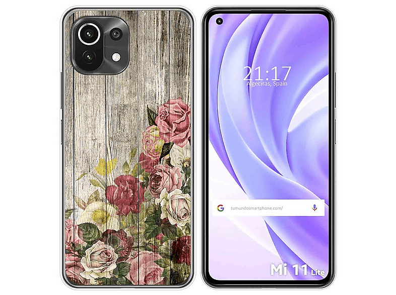 ALAMO Cover in vetro sfumato per Xiaomi MI 11, custodia colorata in vetro temperato + TPU silicone - Colore 3