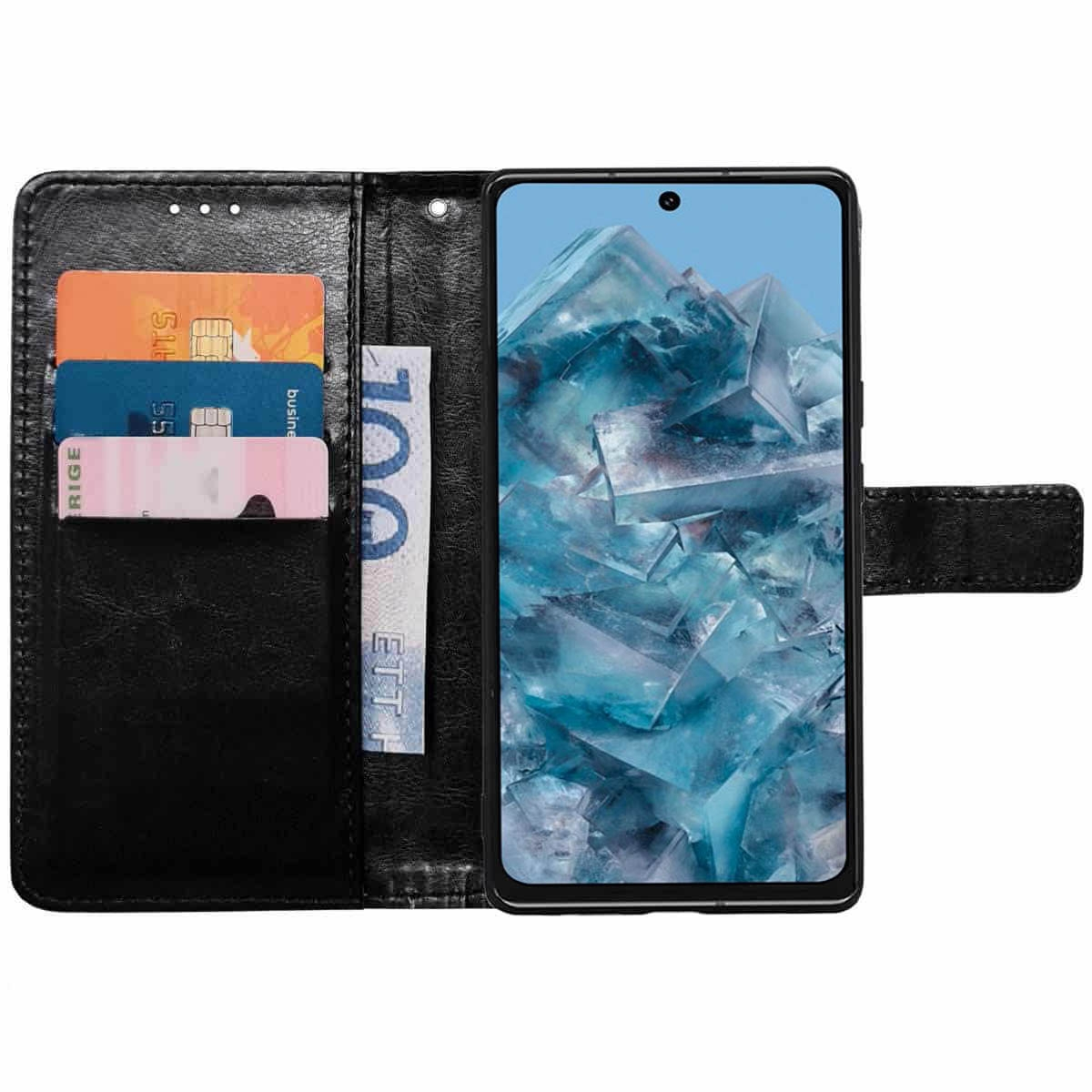 Pixel 3-karten, Bookcover, Google, Pro, CASEONLINE 8 Schwarz