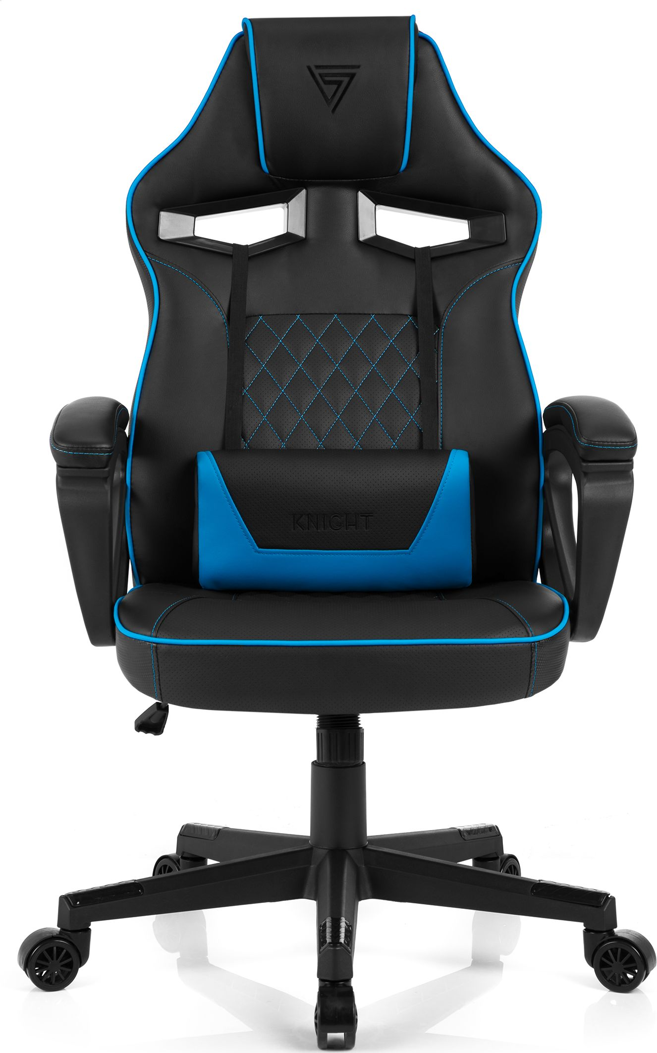 Schwarz Stühle SENSE7 SENSE7 + set, blau schwarz Gaming Knight accessories