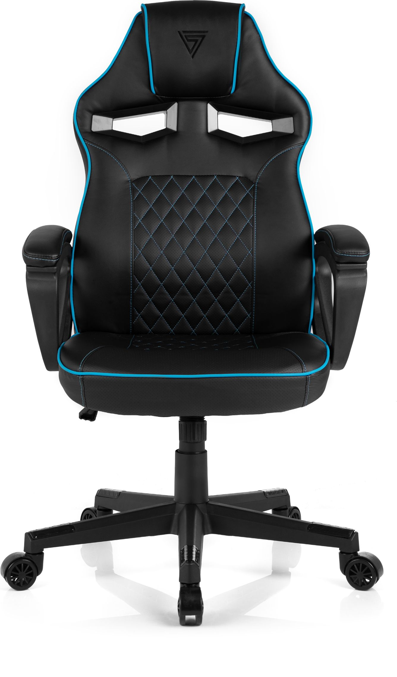 SENSE7 Gaming Stühle SENSE7 Knight set, + schwarz accessories blau Schwarz