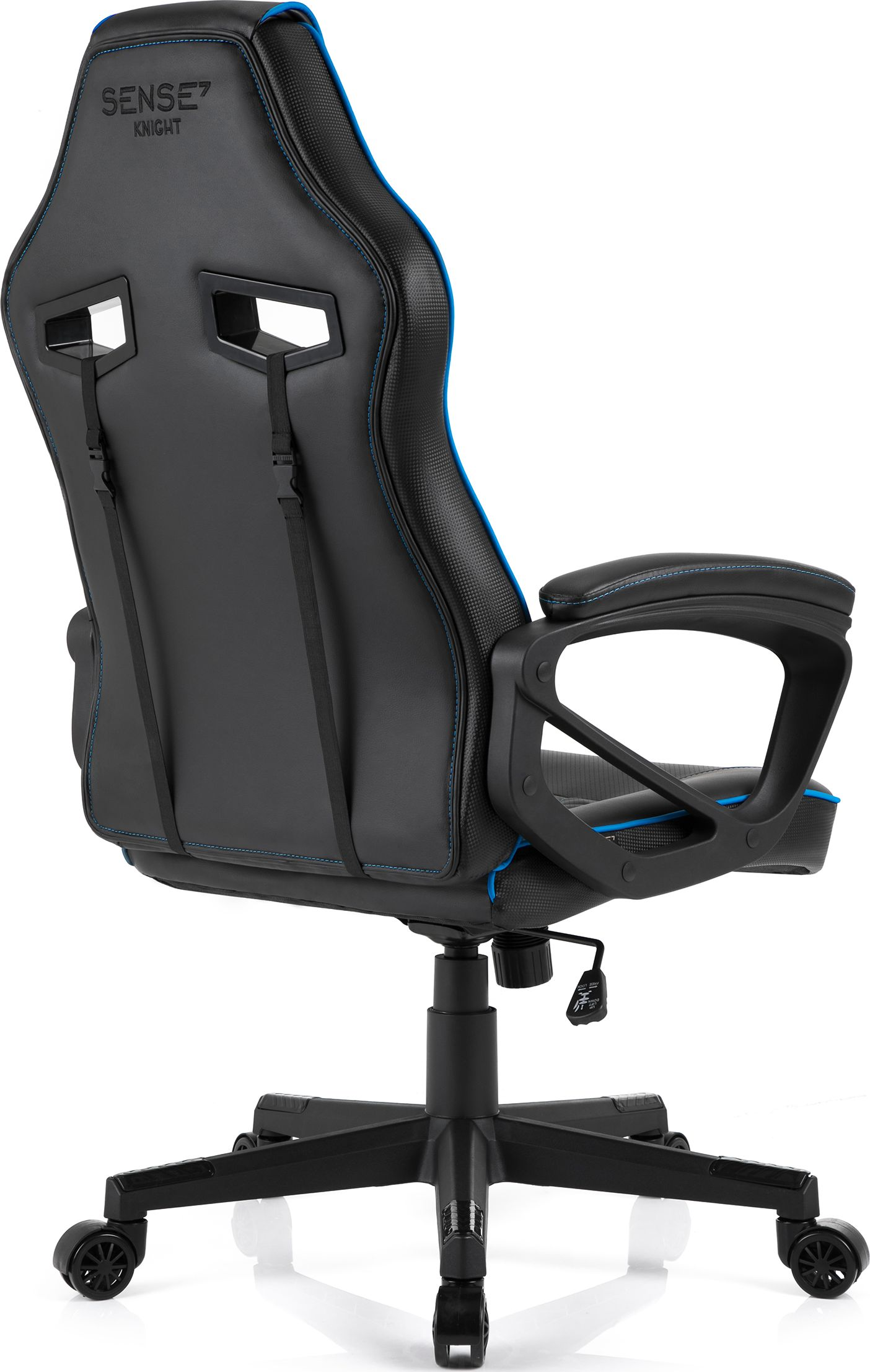 SENSE7 Gaming Stühle SENSE7 Knight accessories set, Schwarz blau schwarz 