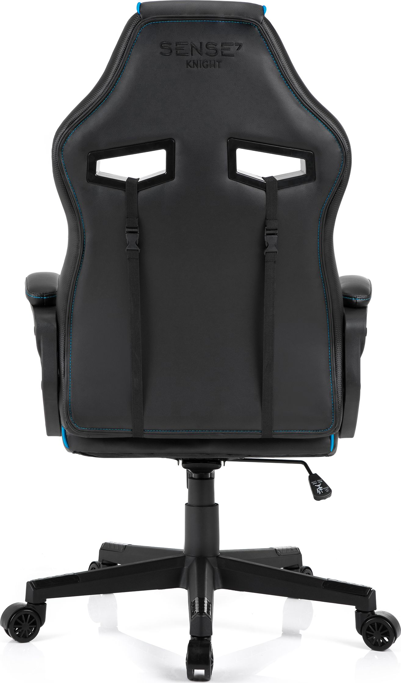 SENSE7 Gaming Stühle SENSE7 Knight accessories set, Schwarz blau schwarz 