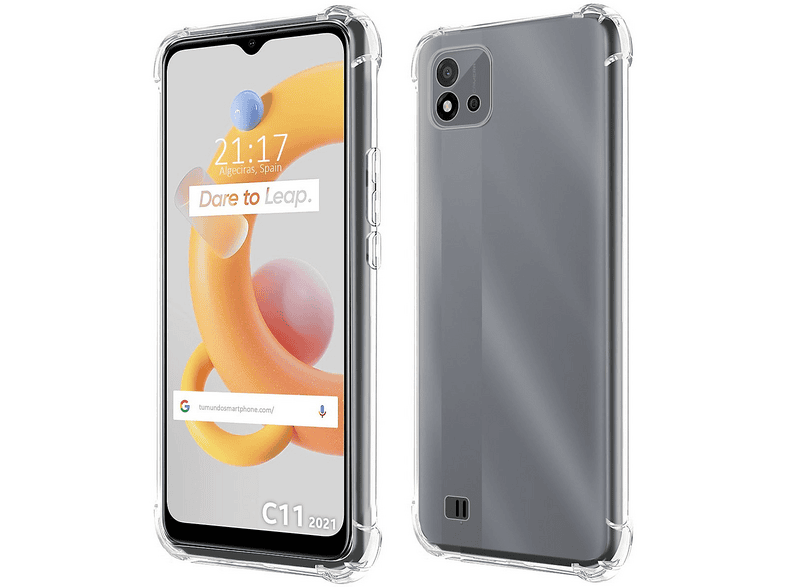 Tumundosmartphone Hülle Für Realme C3 – Transparente TPU-Gel Hülle, Stoßfest, Mit Verstärkten Ecken