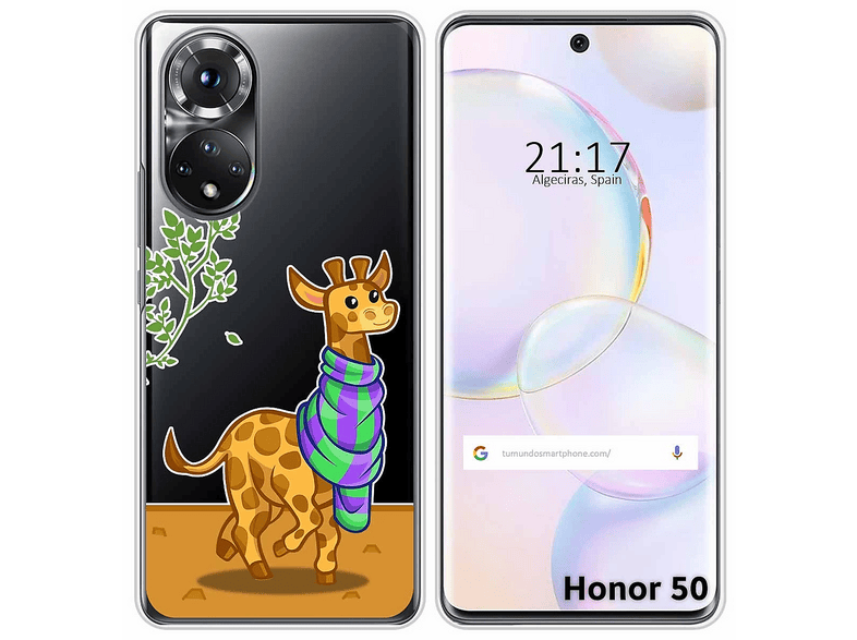 Coque Silicone TPU Gel Transparente Noir - Pour Honor 50 5G / Huawei Nova 9 - Neuf