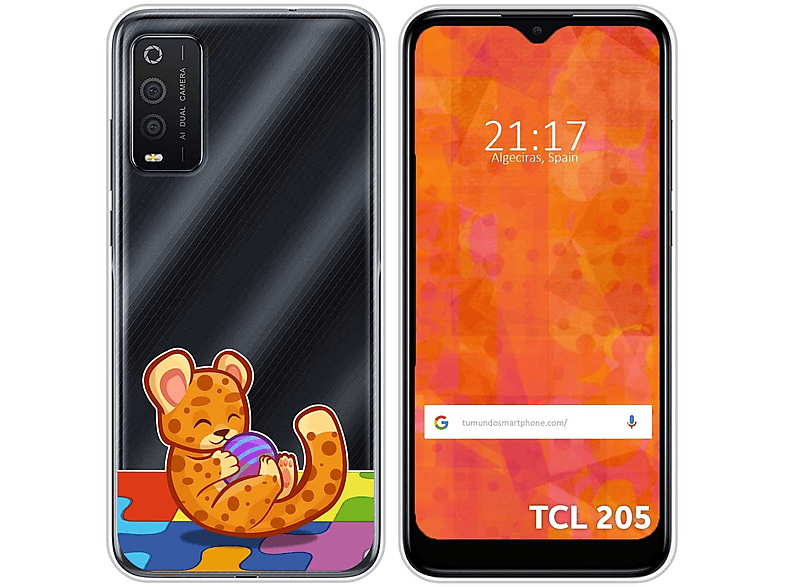 Funda móvil TUMUNDOSMARTPHONE TCL 205, Compatible con TCL TCL 205