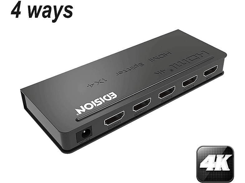 EDISION 4K HDMI SPLITTER 1 X 4 HDMI Splitter | MediaMarkt