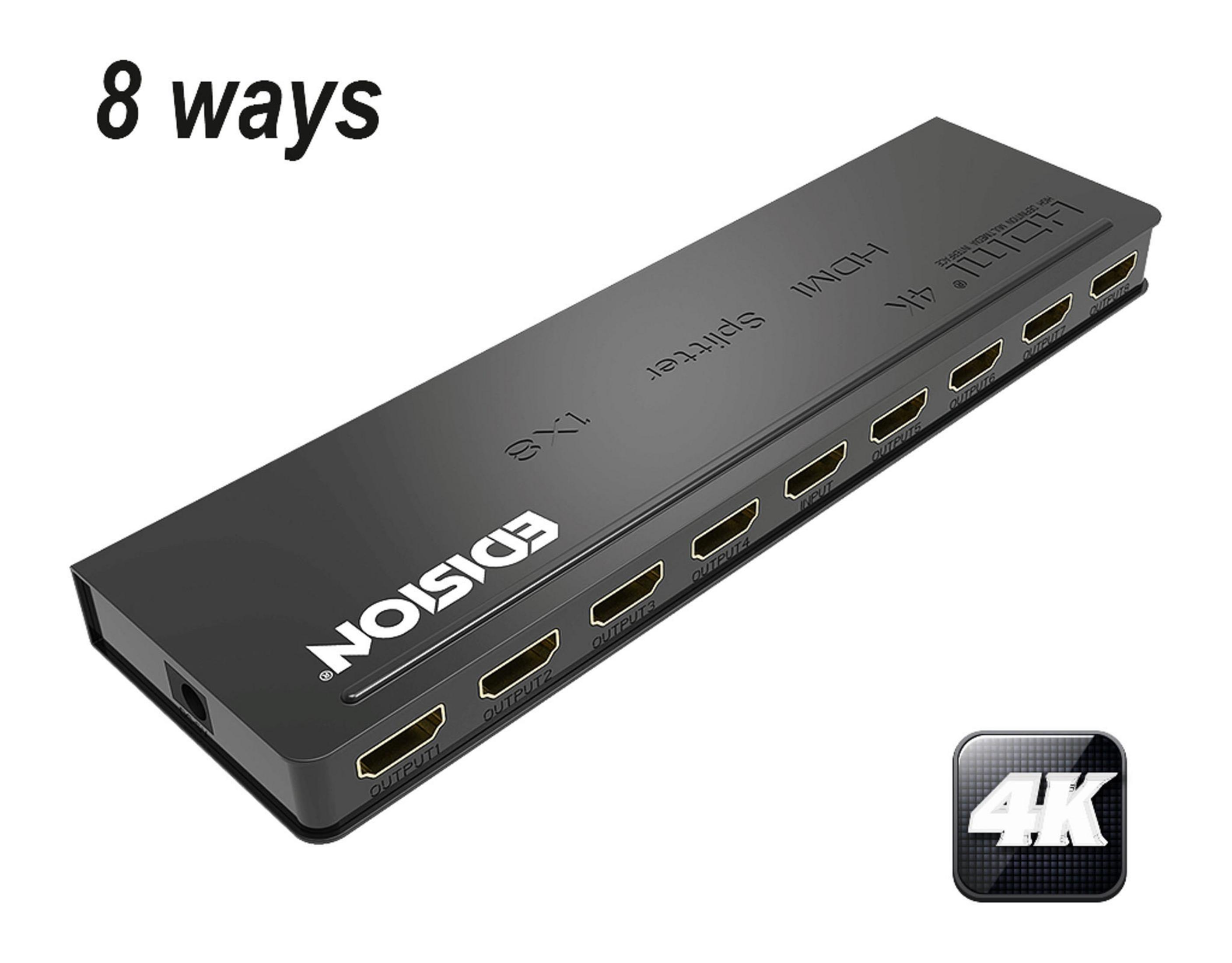 EDISION 4K HDMI 1 HDMI SPLITTER 8 Verteiler 8 fach X