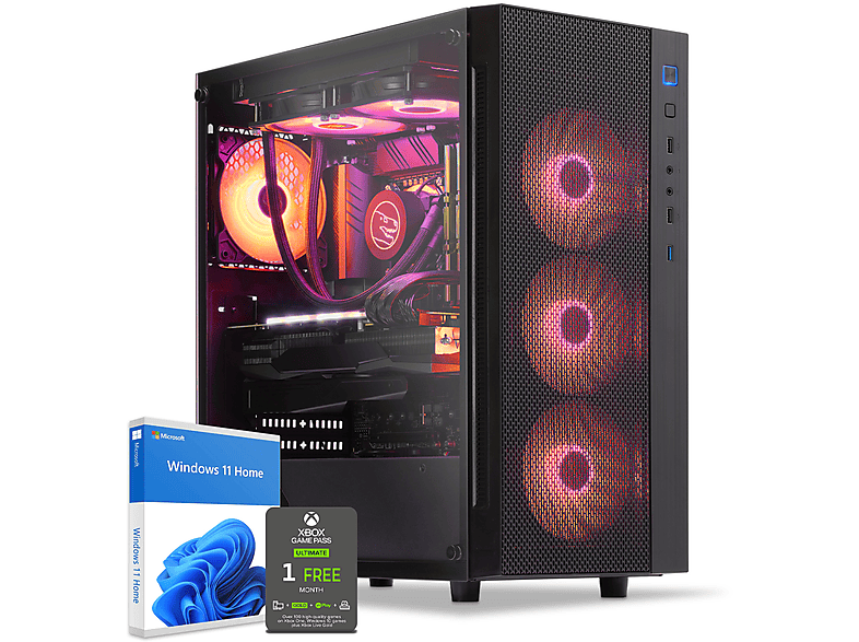 PC AMD RTX™ 7900X 12 mit 11 RAM, SSD, mehrsprachig, NVIDIA GeForce Gaming AMD 9 Ryzen™ 9 GB GB Home Windows 2000 SEDATECH 32 Wasserkühlung, mit Ryzen GB 4070, Prozessor,