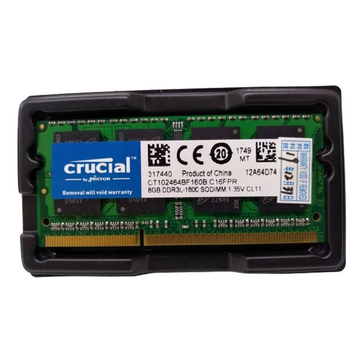 CRUCIAL CT102464BF160B Laptop-Notebook RAM DDR3L GB Arbeitsspeicher 8
