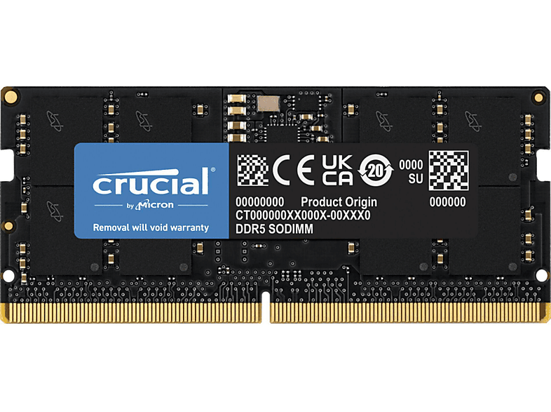 メモリー Crucial 16GB DDR5-4800 SODIMM Crucial 16GB DDR5-4800 SODIMM | CT16G48C40S5 | Crucial JP