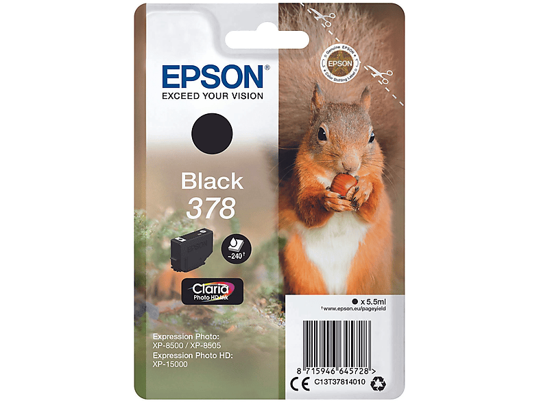 EPSON 378 Tinte schwarz (C13T37814010)