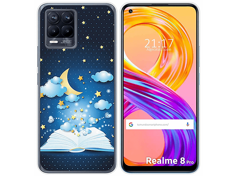 Realme 8 4G / 8 Pro Funda Gel Tpu Silicona dibujo Libro Cuentos