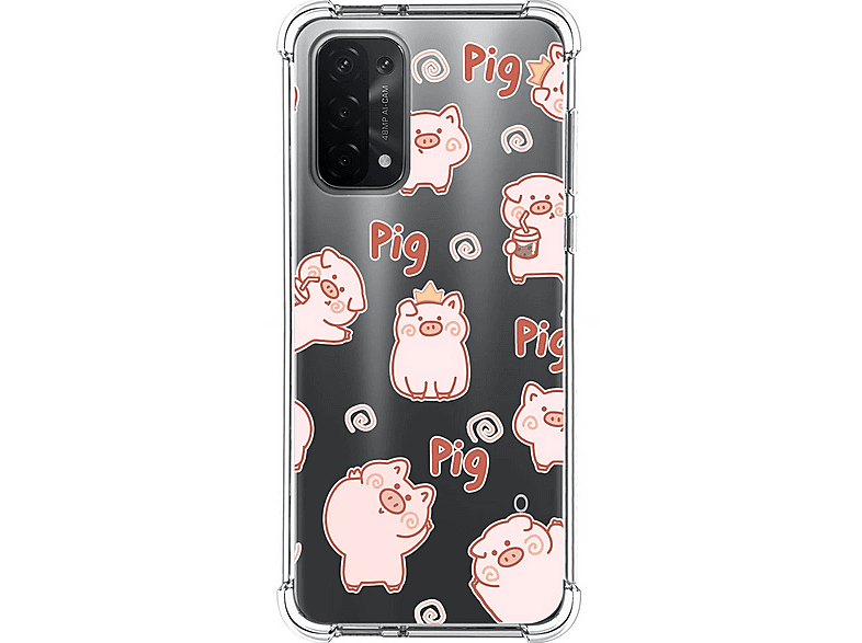 Tumundosmartphone Custodia Full Body 2 Pezzi Per OPPO A54 5G / A74 5G - Trasparente, Antiurto, Retro In PC E Bordo In TPU