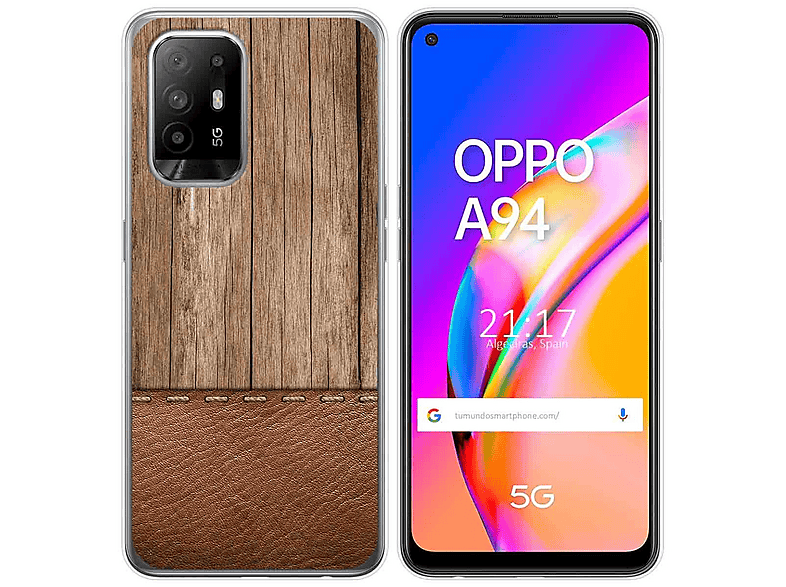 Cadorabo Custodia Libro compatibile con Oppo A94 5G in VERDE ERBE - con Vani di Carte, Funzione Stand e Chiusura Magnetica - Portafoglio Cover Case Wallet Book Etui Protezione