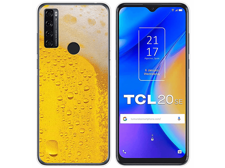 Tumundosmartphone Custodia Gel TPU Per TCL 20 SE - Cover Mimetica Camouflage Stamapersonalizzata
