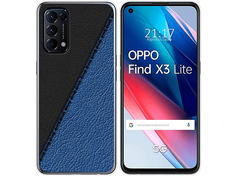 Funda móvil TUMUNDOSMARTPHONE Oppo Find X3 Lite, Compatible con Oppo