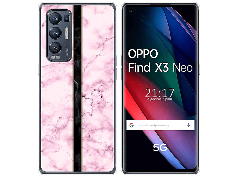 Funda móvil - Oppo Find X3 Pro 5G TUMUNDOSMARTPHONE, Oppo, Oppo Find X3 Pro  5G, Rosa