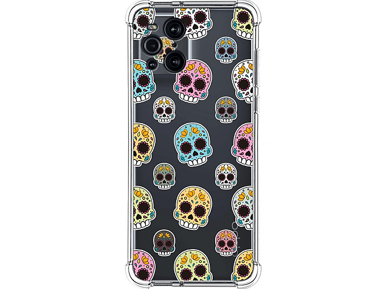 Custodia In Silicone Antishock Per Oppo Find X3 Lite 5G Design Acqua Disegni