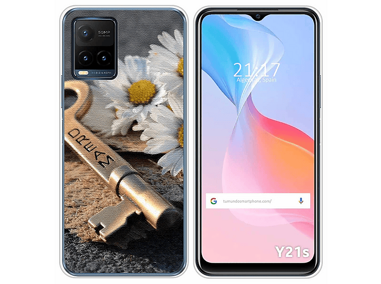 Custodia Silicone Antiurto Trasparente Per Vivo Y21 / Y21s / Y33s - Cover In TPU Morbido Con Angoli Rinforzati, Tumundosmartphone - 4