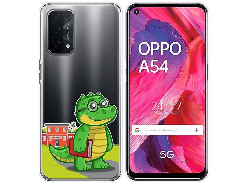Custodia In Silicone Antishock Per Oppo A74 4G Design Frutta 02 Disegni
