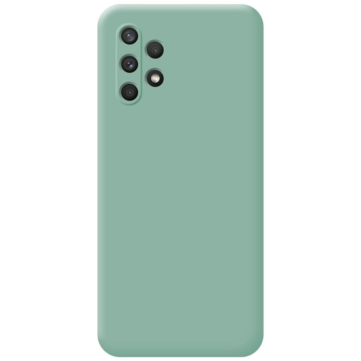 Custodia verde con protuberanza della fotocamera.