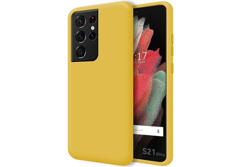 Funda de silicona Samsung Galaxy S21 Plus (amarillo) 