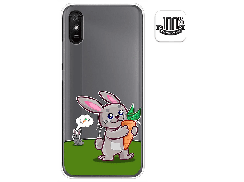 Tumundosmartphone - Custodia In Gel TPU Per Xiaomi Redmi 8A. Design A Libro Con Disegno 'CUENTOS'. Stampa UV Di Alta Qualità, Leggera E Resistente.