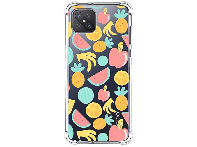 Tumundosmartphone Cover Silicone Gel TPU per Oppo Renna 4Z 5G - Trasparente