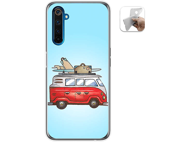 Suncase Custodia compatibile con Realme 6 Pro, con linguetta di