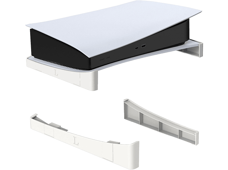 TADOW Horizontale Ständer, tragbarer Halterung, für PS5 Zubehör PlayStation 5, Konsolenzubehör, weiß