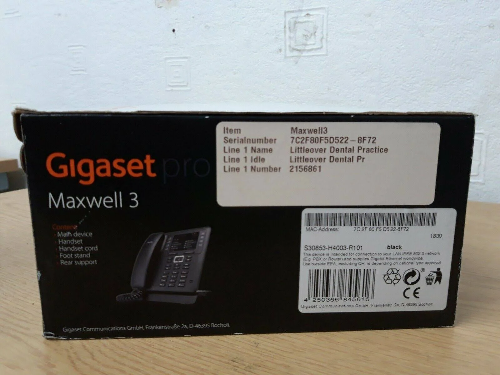 GIGASET Telefon S30853-H4003-R101 Schnurgebundenes