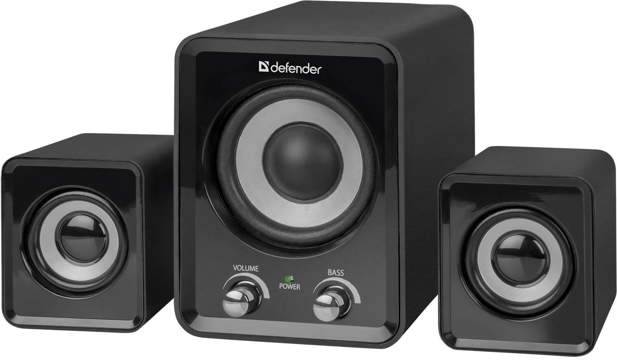 65508 PC DEFENDER Schwarz) Satellit, Lautsprecher (Subwoofer,