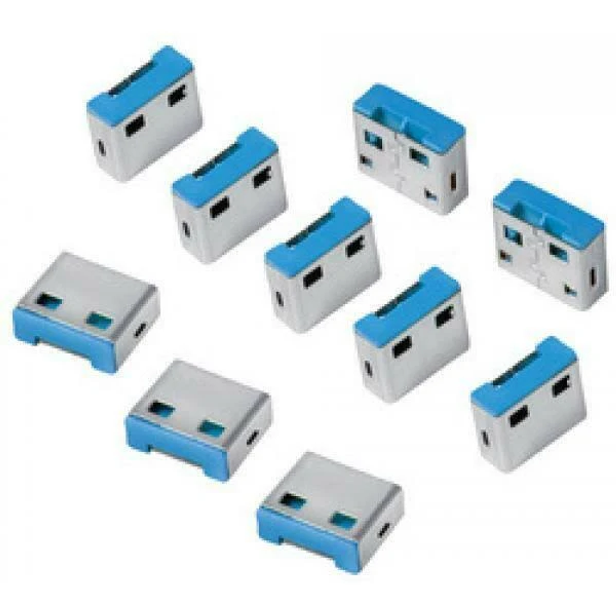 LOGILINK AU0045 USB-Portblocker Blau