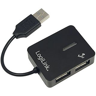LOGILINK UA-0139, USB-Hub, Schwarz
