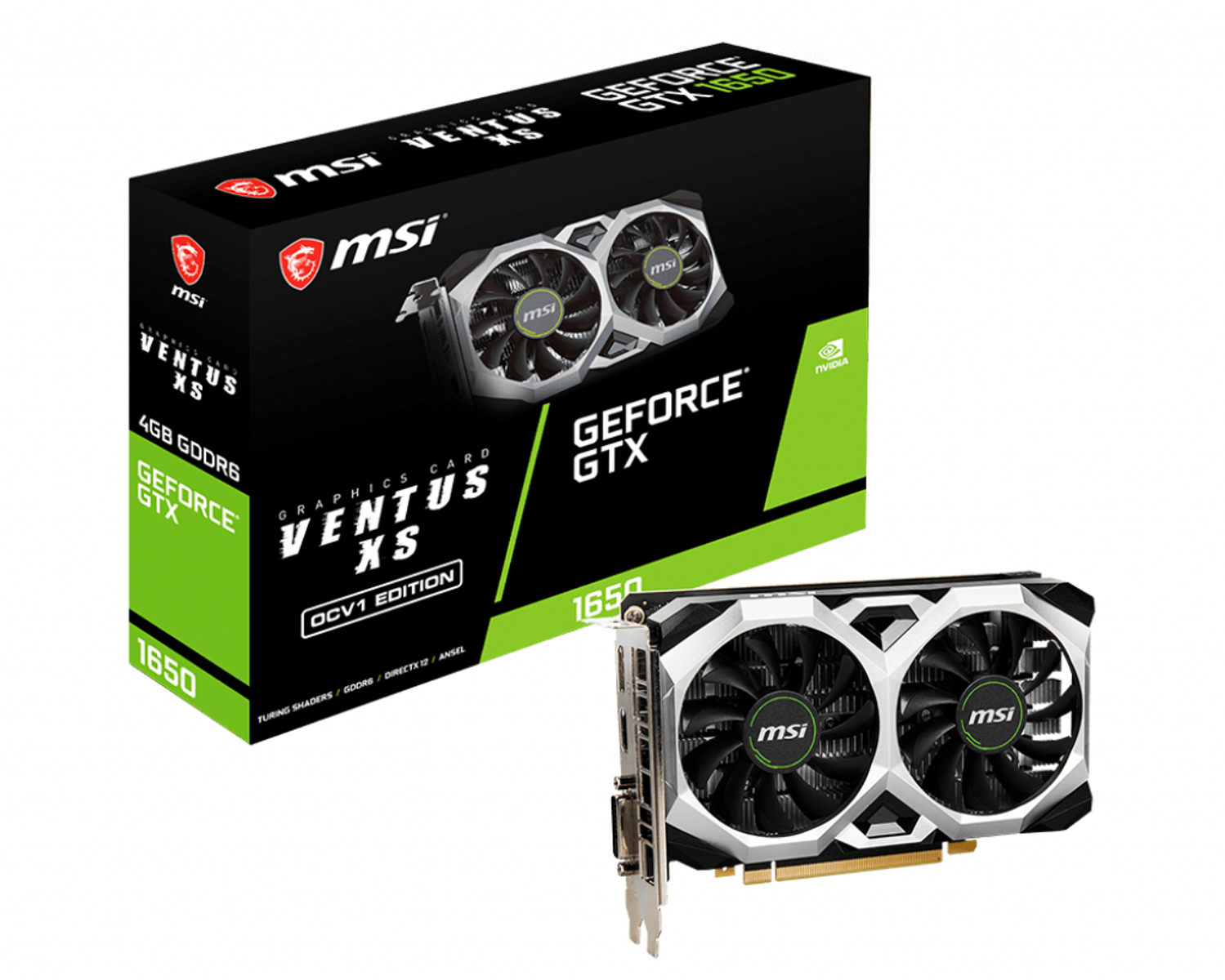 MSI GeForce 1650 GTX (NVIDIA, Grafikkarte)