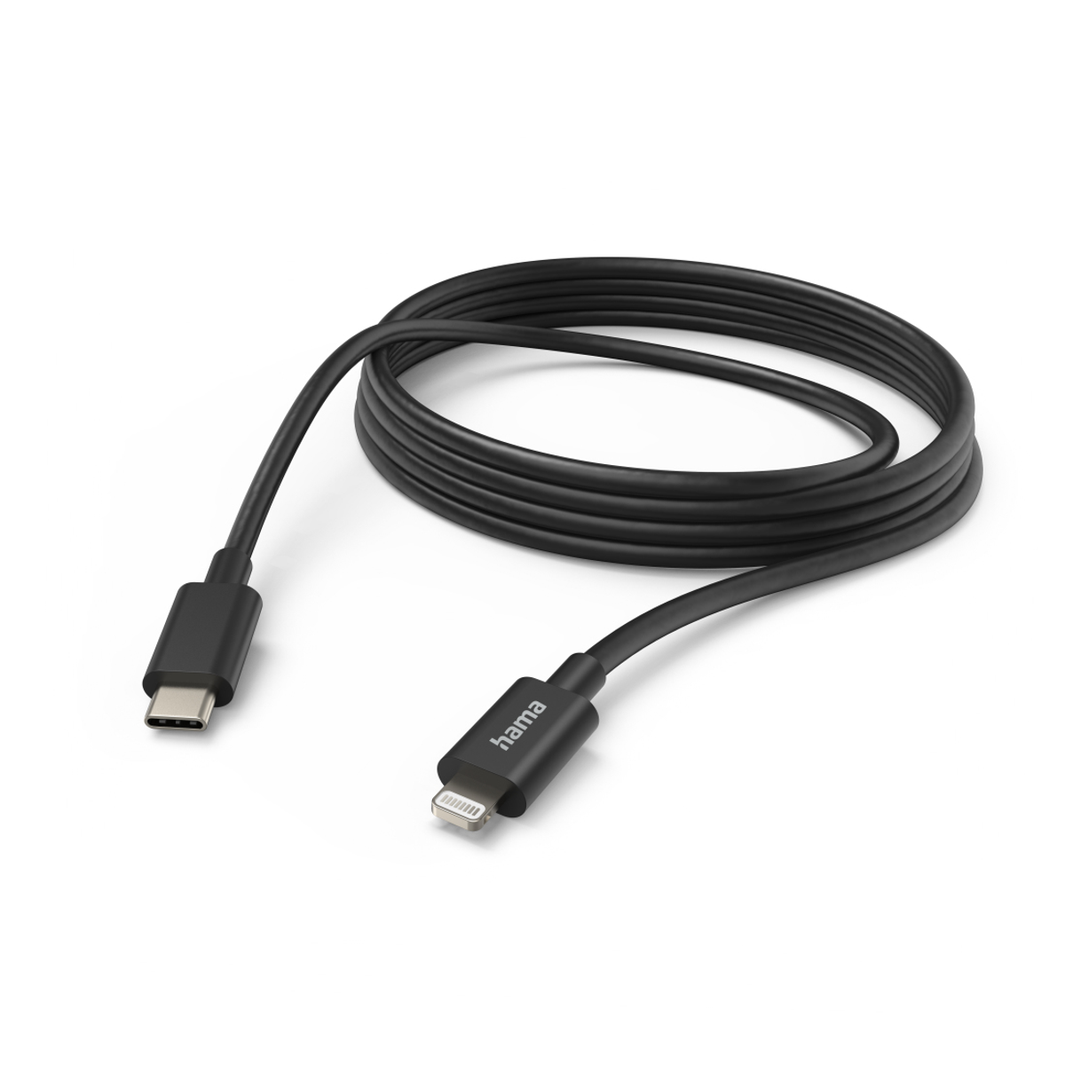 HAMA 00201599, USB-C-Lightning-Kabel, 3,0 m, Schwarz