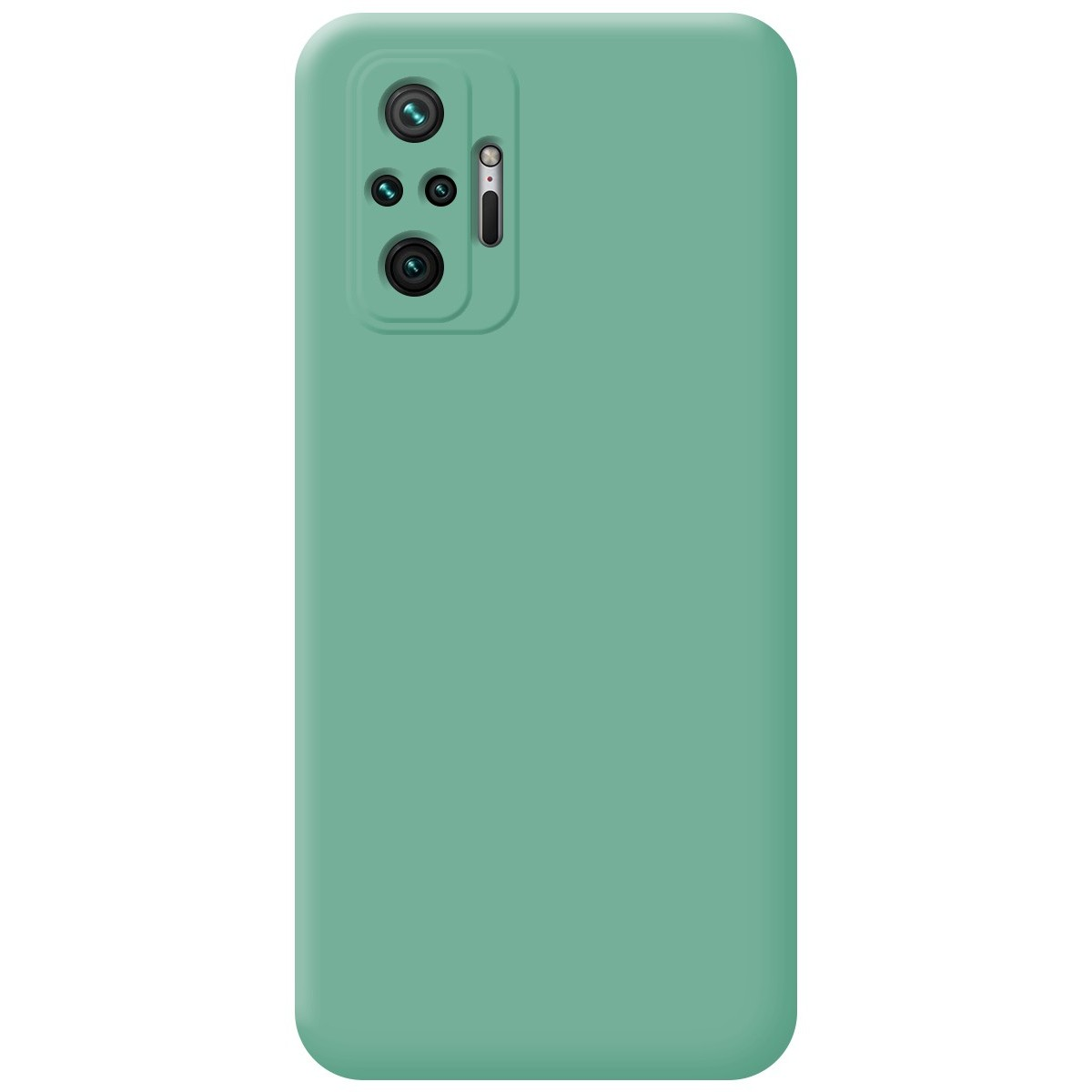 Custodia per telefono: colore verde chiaro unito. Custodia trasparente.