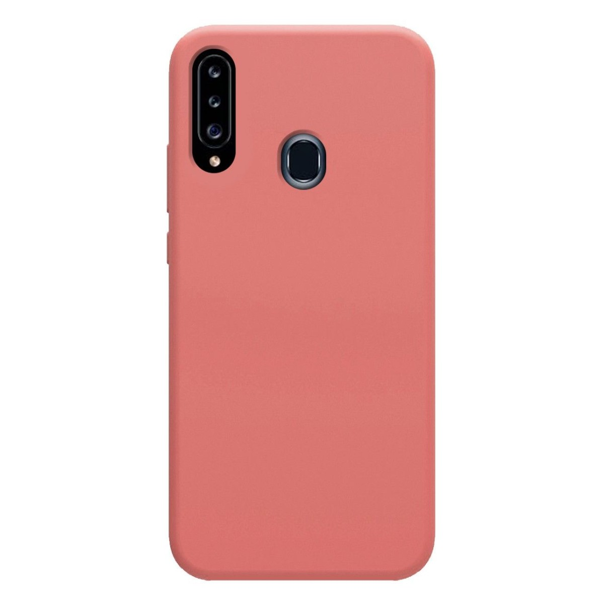 Custodia per telefono rosa tinta unita. Nessun design, solo un colore rosa pieno.