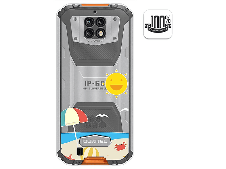 Custodia per Oukitel WP6 Borsa Protettiva Cellulare TPU Gomma Nera