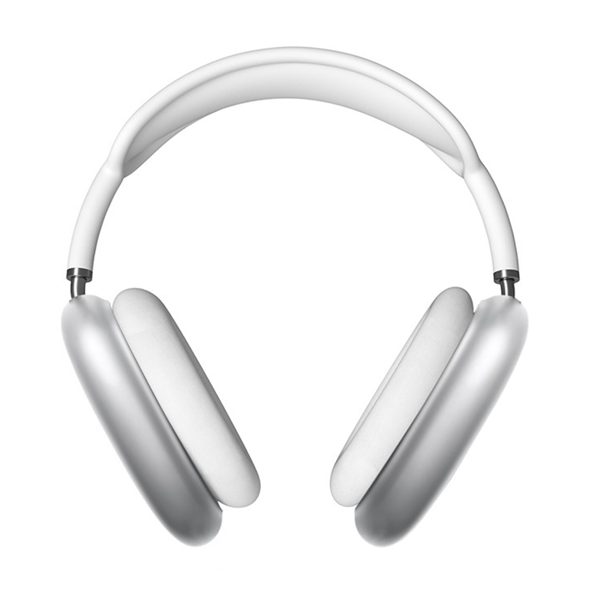 Auriculares Apple AirPods Max blancos. Un fondo blanco.