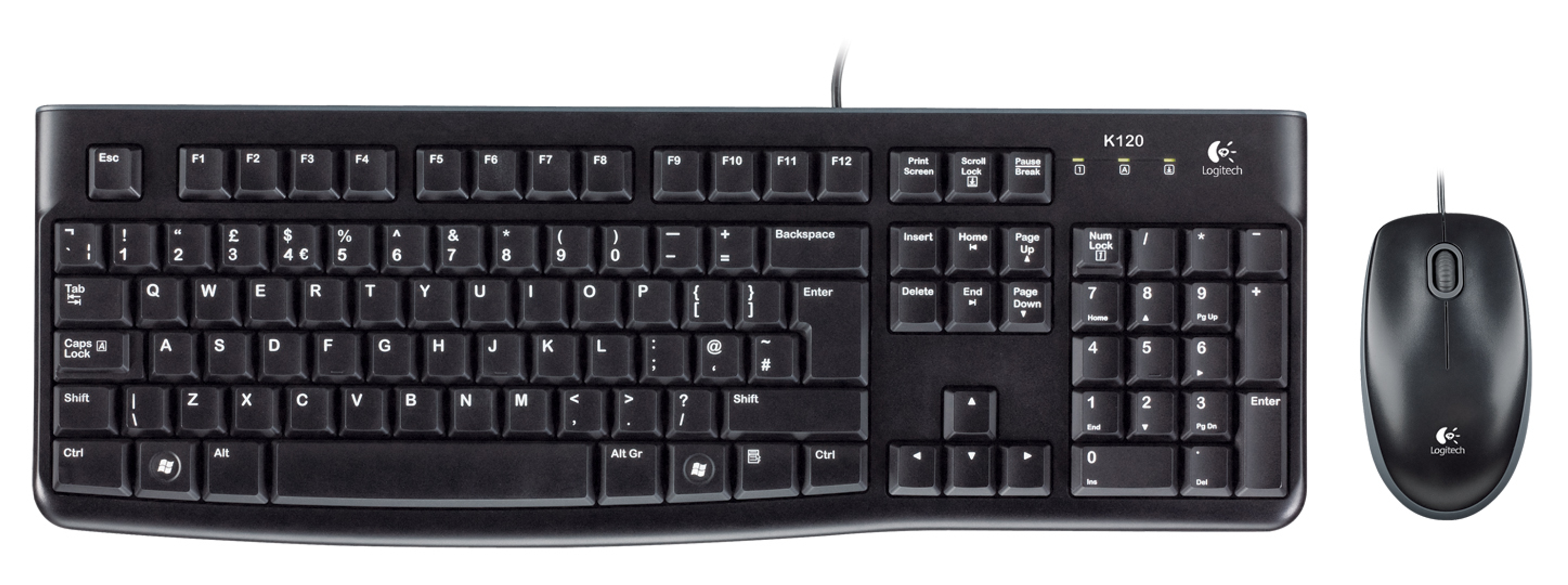 LOGITECH 920-002563, Maus Set, Schwarz Tastatur