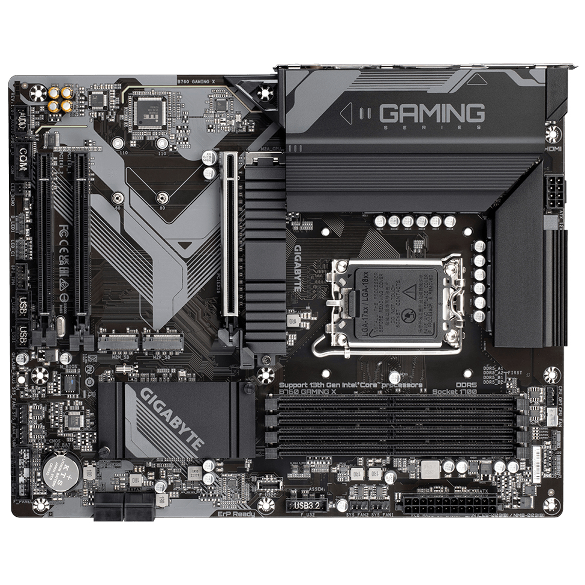 Mainboards GIGABYTE B760 GAMING schwarz X