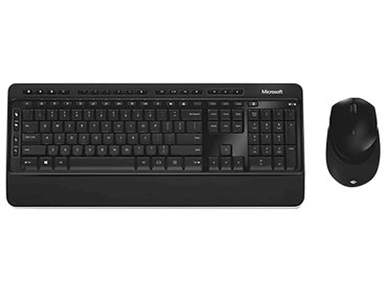 MICROSOFT PP3-00023, Tastatur Maus Set, Schwarz