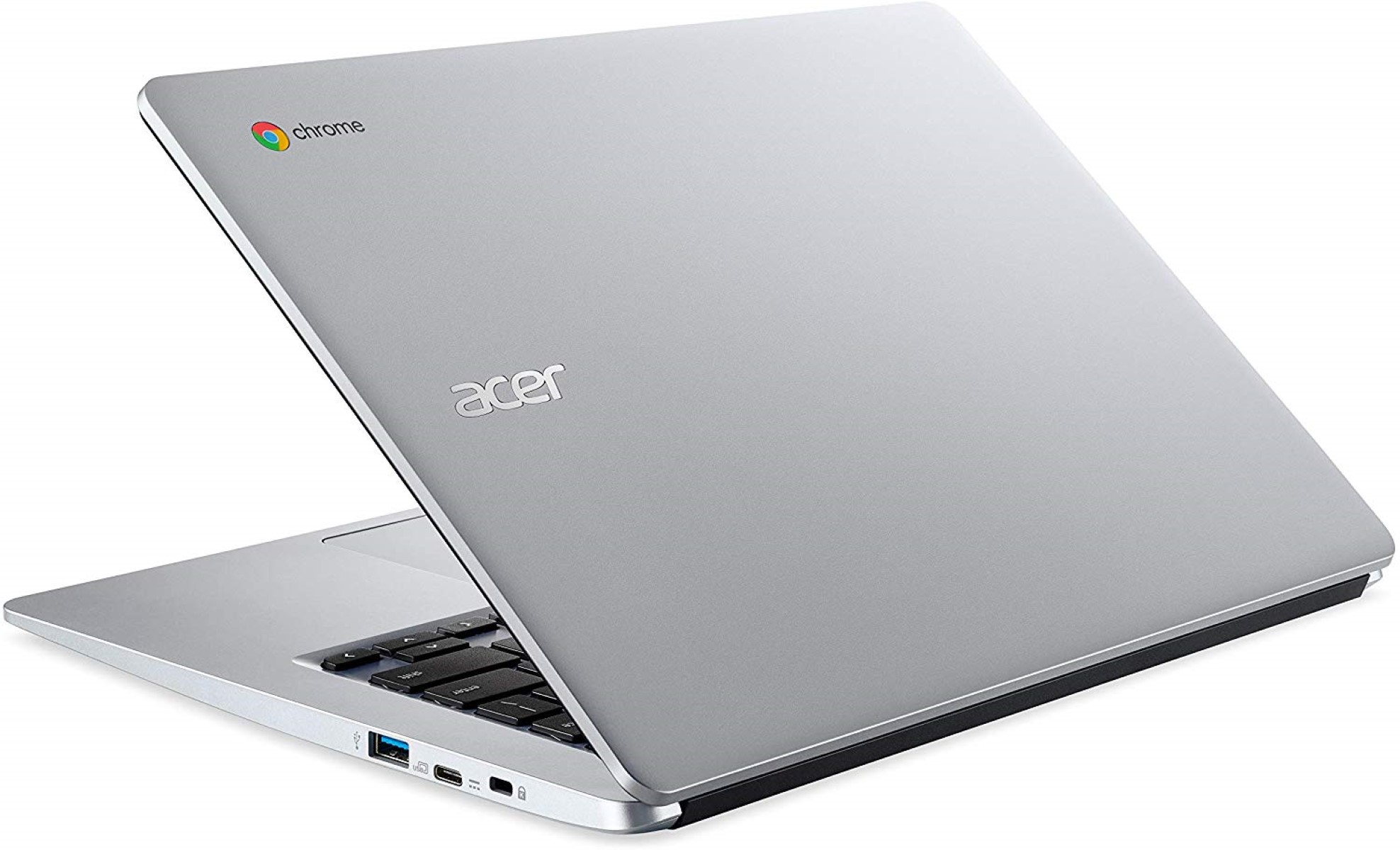 ACER Chromebook GB RAM, Silber 4 Display, Chromebook Zoll 314 64 Intel® mit eMMC, GB 14,0 CB314-1H-C2KX, Prozessor, Celeron®