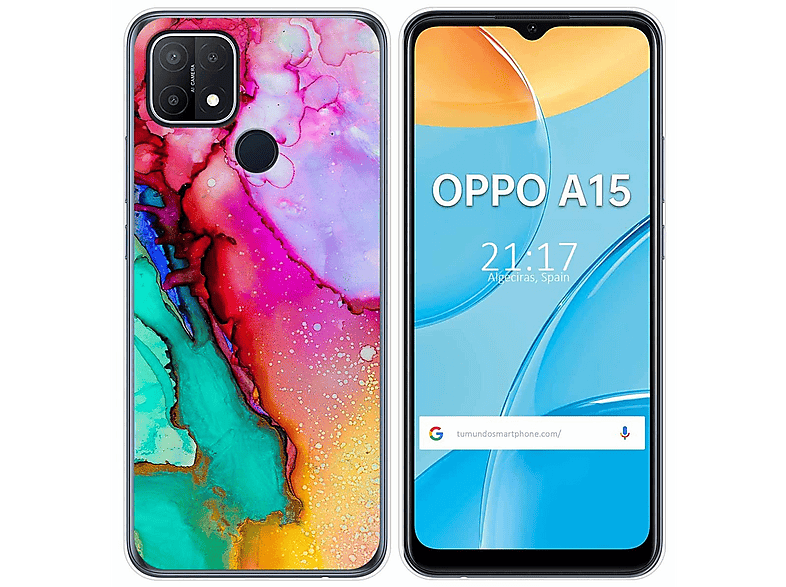 Funda móvil Oppo A15 TUMUNDOSMARTPHONE, Oppo, Oppo A15, Multicolor