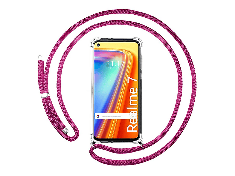Tumundosmartphone Cover Trasparente Antiurto In TPU Per Realme 7 5G, Morbida E Resistente, Angoli Rinforzati - 3